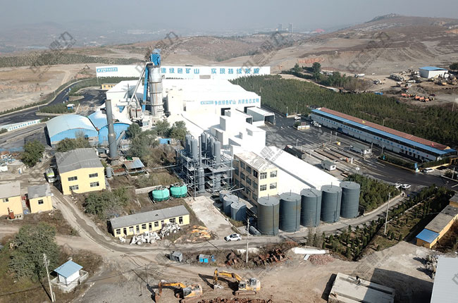 凱運達石料廠時產1000噸智能化骨料生產線項目航拍圖