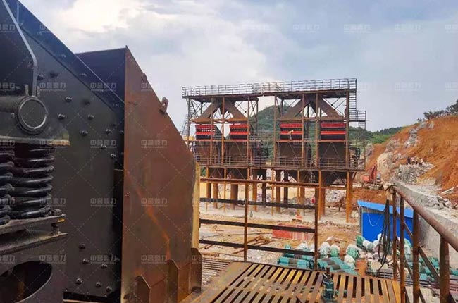 江西省順建材年產500萬噸環保砂石骨料生產線前期建設現場實拍