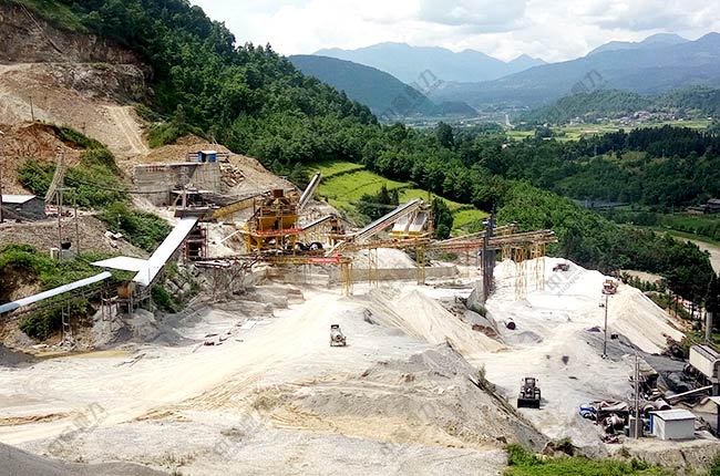 云南客戶砂石骨料生產線現場圖片 云南客戶砂石骨料生產線現場圖片