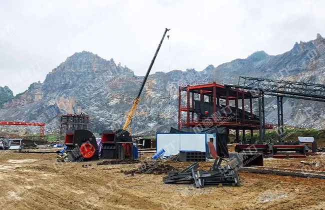 廣西百色登高新材料公司200萬(wàn)噸骨料生產(chǎn)線