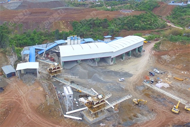 汪洋鎮(zhèn)合龍片時產(chǎn)800噸砂石生產(chǎn)線