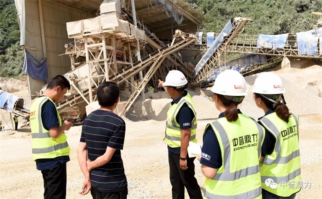 恒豐建材砂石生產線現(xiàn)場