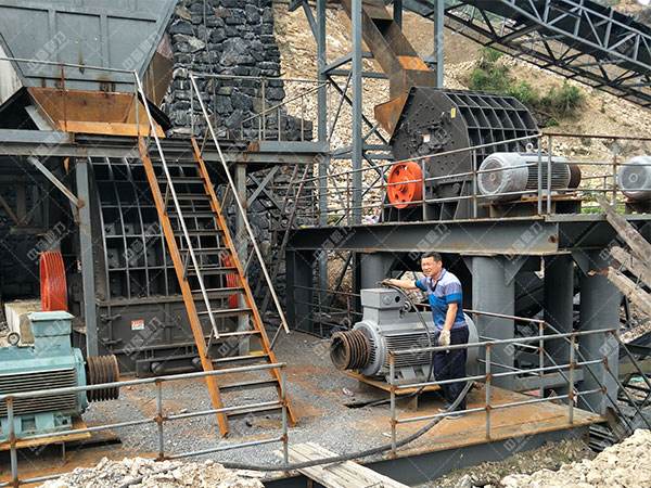 石子廠的破碎設備