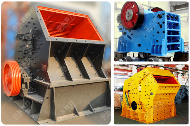 不同種類的打石頭設(shè)備