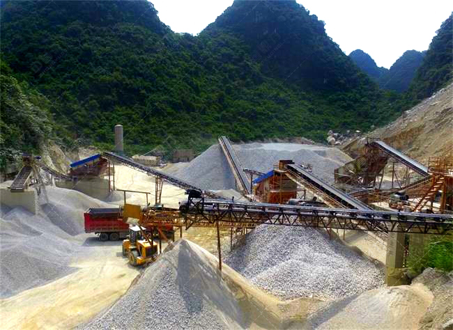 碎石生產線現場