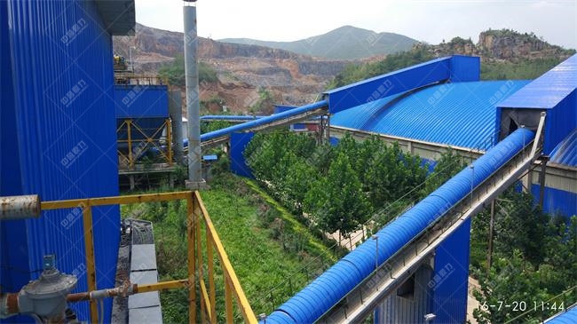 干凈的礦山開采區