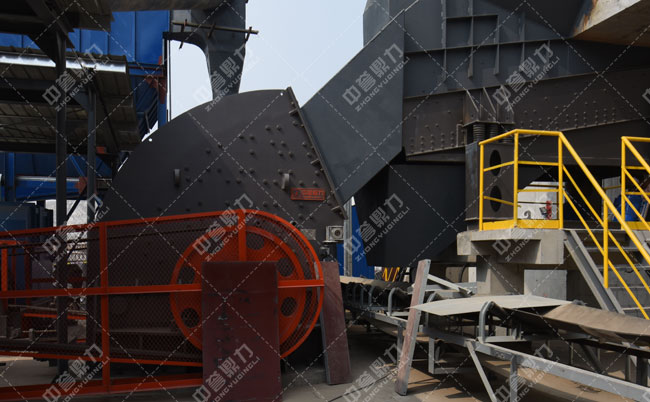 時產200噸碎石機案例現場